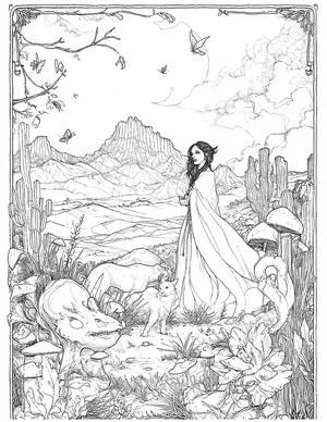 Free La Llorona Coloring Pages - 3
