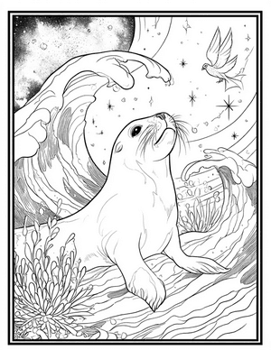 Free Selkie Coloring Pages - 4
