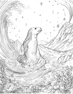Free Selkie Coloring Pages - 5