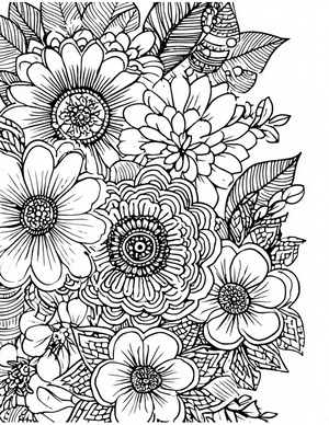 Free Henna Coloring Pages - 9