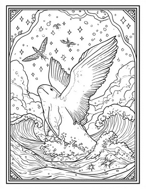 Free Selkie Coloring Pages - 7