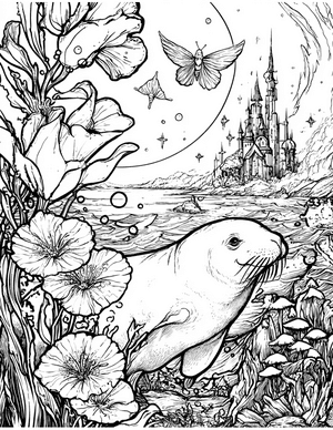 Free Selkie Coloring Pages - 10