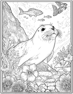 Free Selkie Coloring Pages - 11