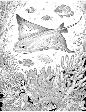 Free Electric Ray Coloring Pages - 0