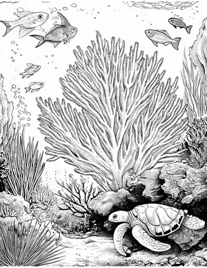 Free Coral Polyp Coloring Pages - 0