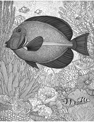 Free Blue Tang Coloring Pages - 0