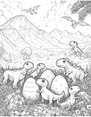 Free Egg Coloring Pages - 1