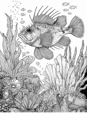 Free Anglerfish Coloring Pages - 1