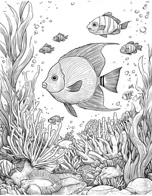 Free Blue Tang Coloring Pages - 1
