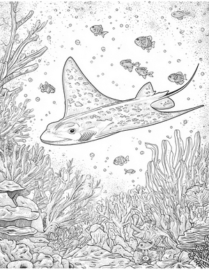 Free Electric Ray Coloring Pages - 2