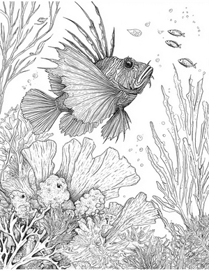 Free Anglerfish Coloring Pages - 2