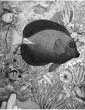 Free Blue Tang Coloring Pages - 2