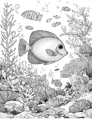 Free Blue Tang Coloring Pages - 3
