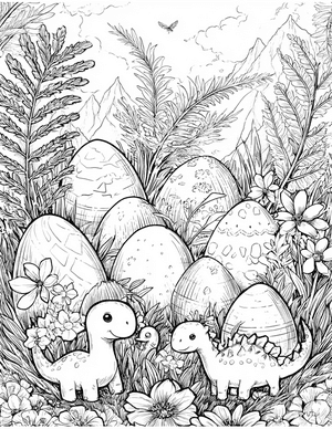 Free Egg Coloring Pages - 4