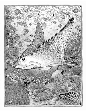 Free Electric Ray Coloring Pages - 4