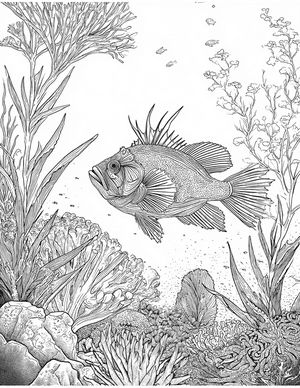 Free Anglerfish Coloring Pages - 4