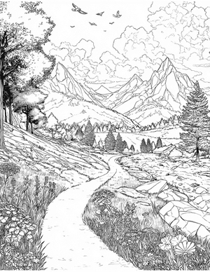 Free Trail Coloring Pages - 4
