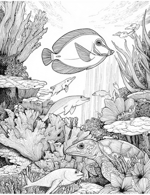 Free Blue Tang Coloring Pages - 4