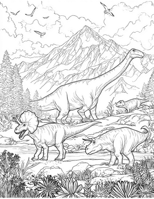 Free Mountain Coloring Pages - 5