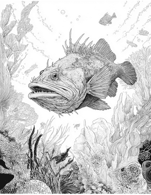 Free Anglerfish Coloring Pages - 5