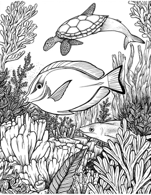 Free Blue Tang Coloring Pages - 5