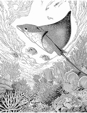 Free Electric Ray Coloring Pages - 5