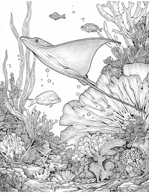 Free Electric Ray Coloring Pages - 6