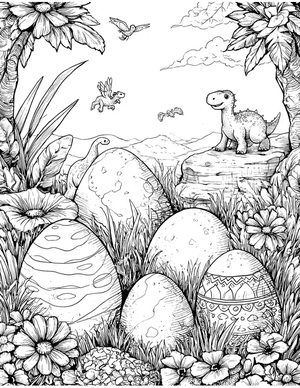 Free Egg Coloring Pages - 7