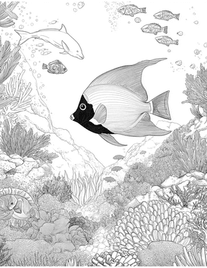 Free Blue Tang Coloring Pages - 7