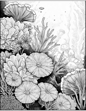 Free Coral Polyp Coloring Pages - 7