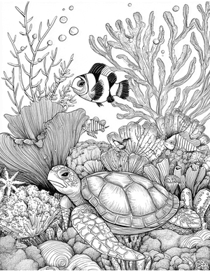 Free Clownfish Coloring Pages - 8