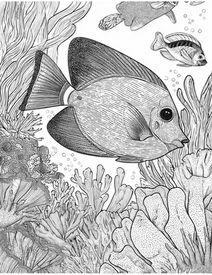 Free Blue Tang Coloring Pages - 8