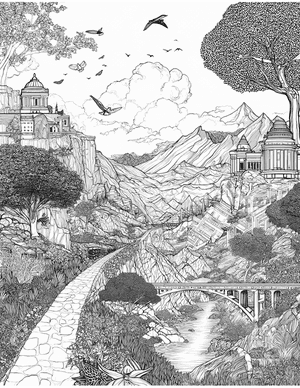 Free Trail Coloring Pages - 9