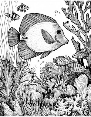 Free Blue Tang Coloring Pages - 9