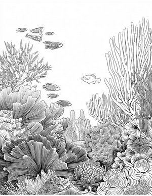 Free Coral Polyp Coloring Pages - 9