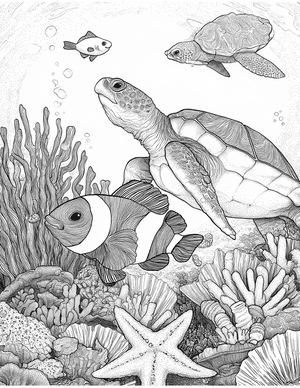 Free Clownfish Coloring Pages - 10