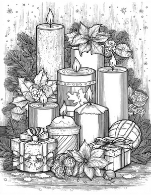Free Candle Coloring Pages - 10