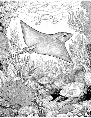 Free Electric Ray Coloring Pages - 10