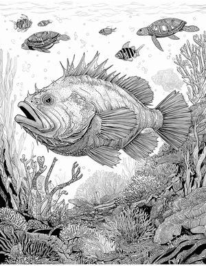 Free Anglerfish Coloring Pages - 10