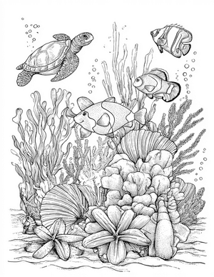 Free Clownfish Coloring Pages - 11