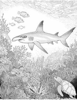 Free Hammerhead Shark Coloring Pages - 11
