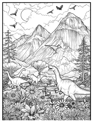 Free Mountain Coloring Pages - 11