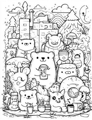 Free Monster Kid Coloring Pages - 1
