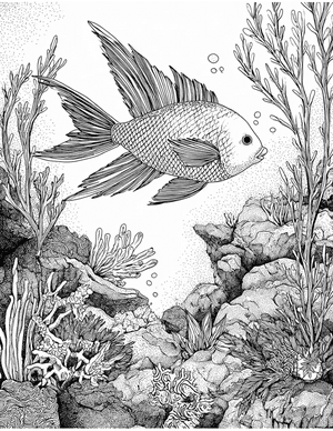 Free Parrotfish Coloring Pages - 0