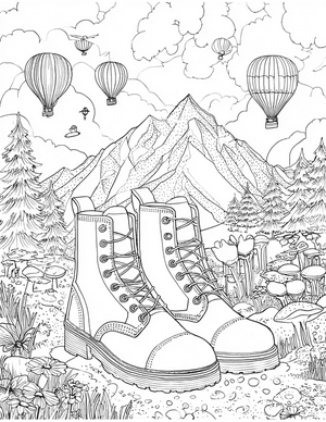 Free Boots Coloring Pages - 0