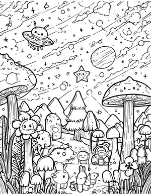 Free Alien Baby Coloring Pages - 0
