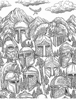 Free Helmet Coloring Pages - 0