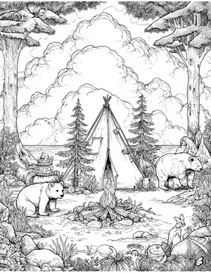 Free Bivouac Coloring Pages - 0