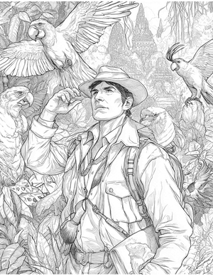 Free Explorer Coloring Pages - 0