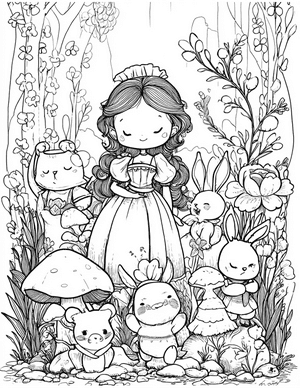 Free Princess Doll Coloring Pages - 2